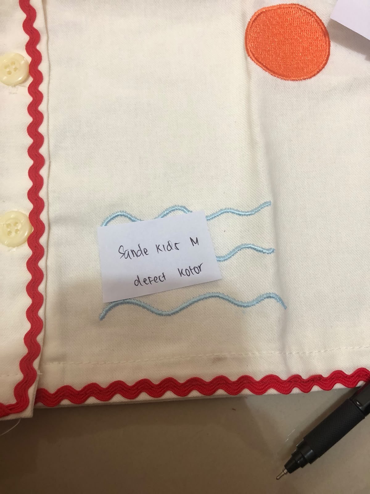Defect item 1 kids