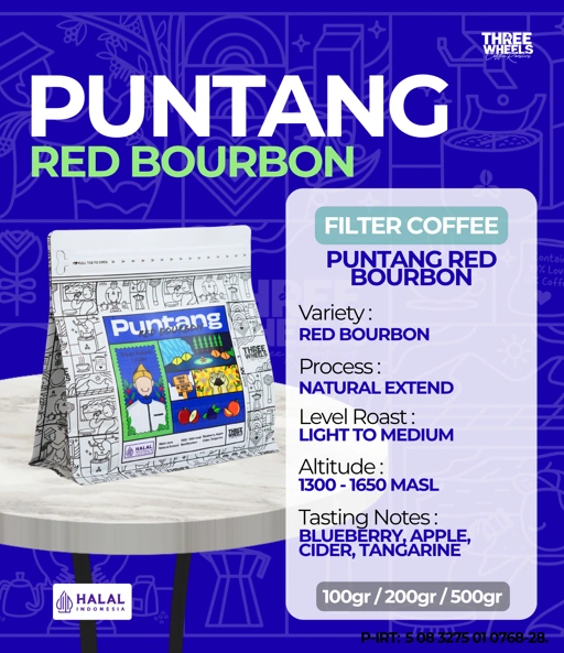 Biji Kopi Arabika Puntang Natural Red Bourbon