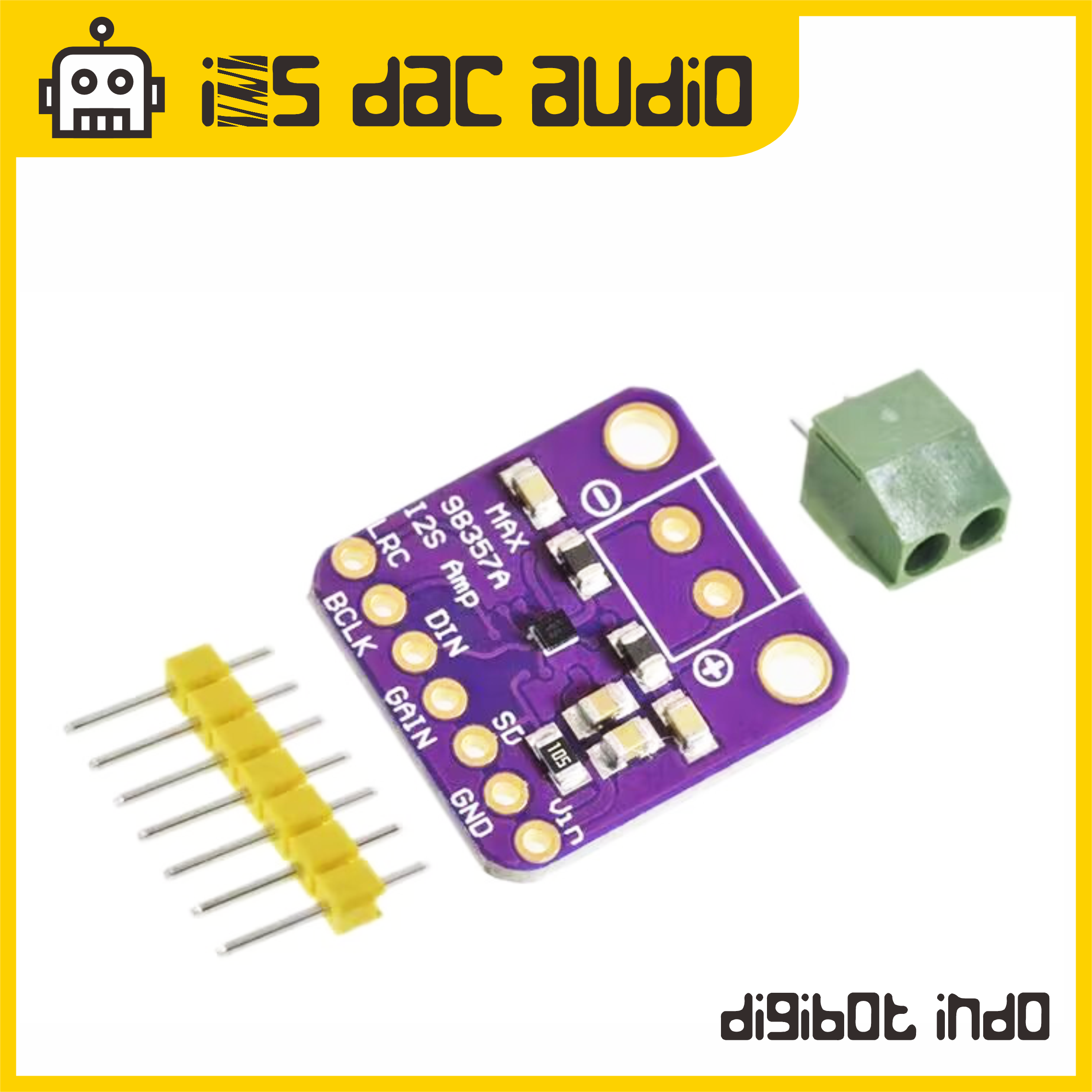 MAX98357 I2S DAC Audio Decoder - MAX 98357 - BGA