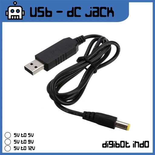 USB to DC Jack Step Up Cable Converter