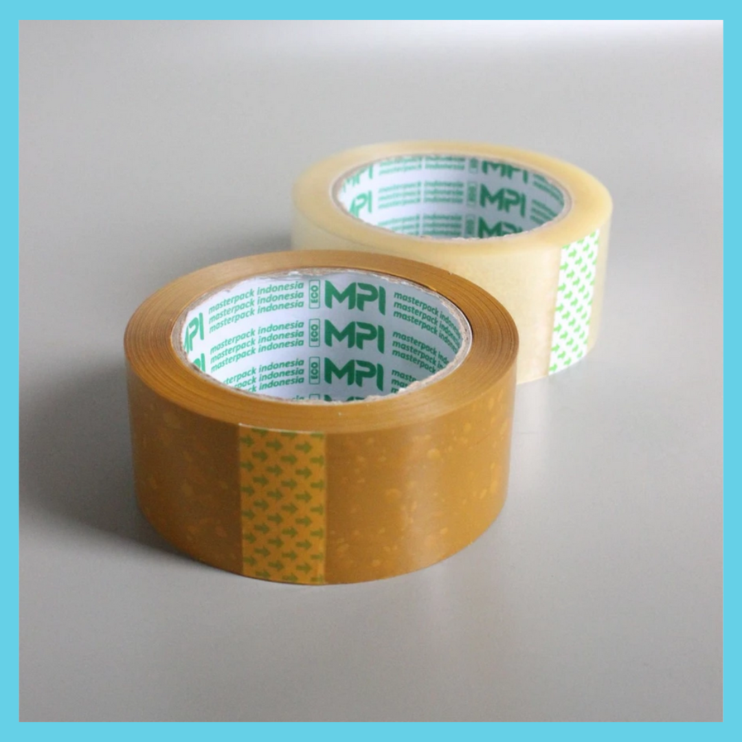 Lakban Bening Lakban Coklat MPI 1 Roll 45mm 100 Yard Ekonomis Besar Termurah Lakban Eceran Packing