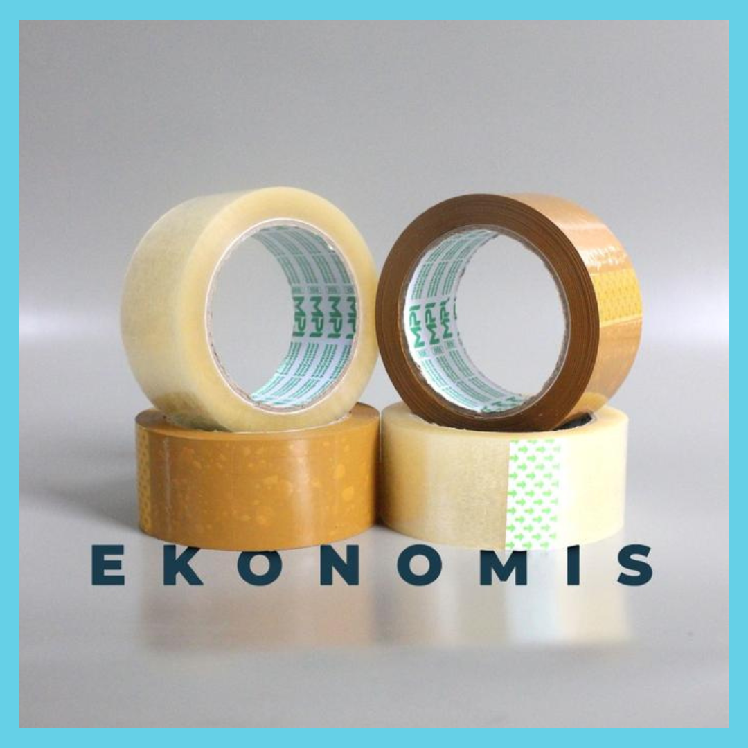 Lakban Bening Lakban Coklat MPI 1 Roll 45mm 100 Yard Ekonomis Besar Termurah Lakban Eceran Packing
