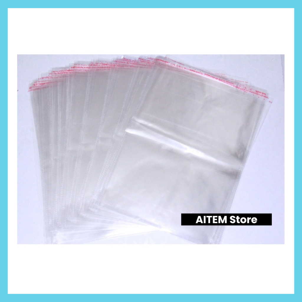 500 PCS | 1 RIM Plastik OPP Tebal 04 Seal Double Press 20x30 22x30 23x30 23x35 25x35 28x35 30x37 30x40 35x40