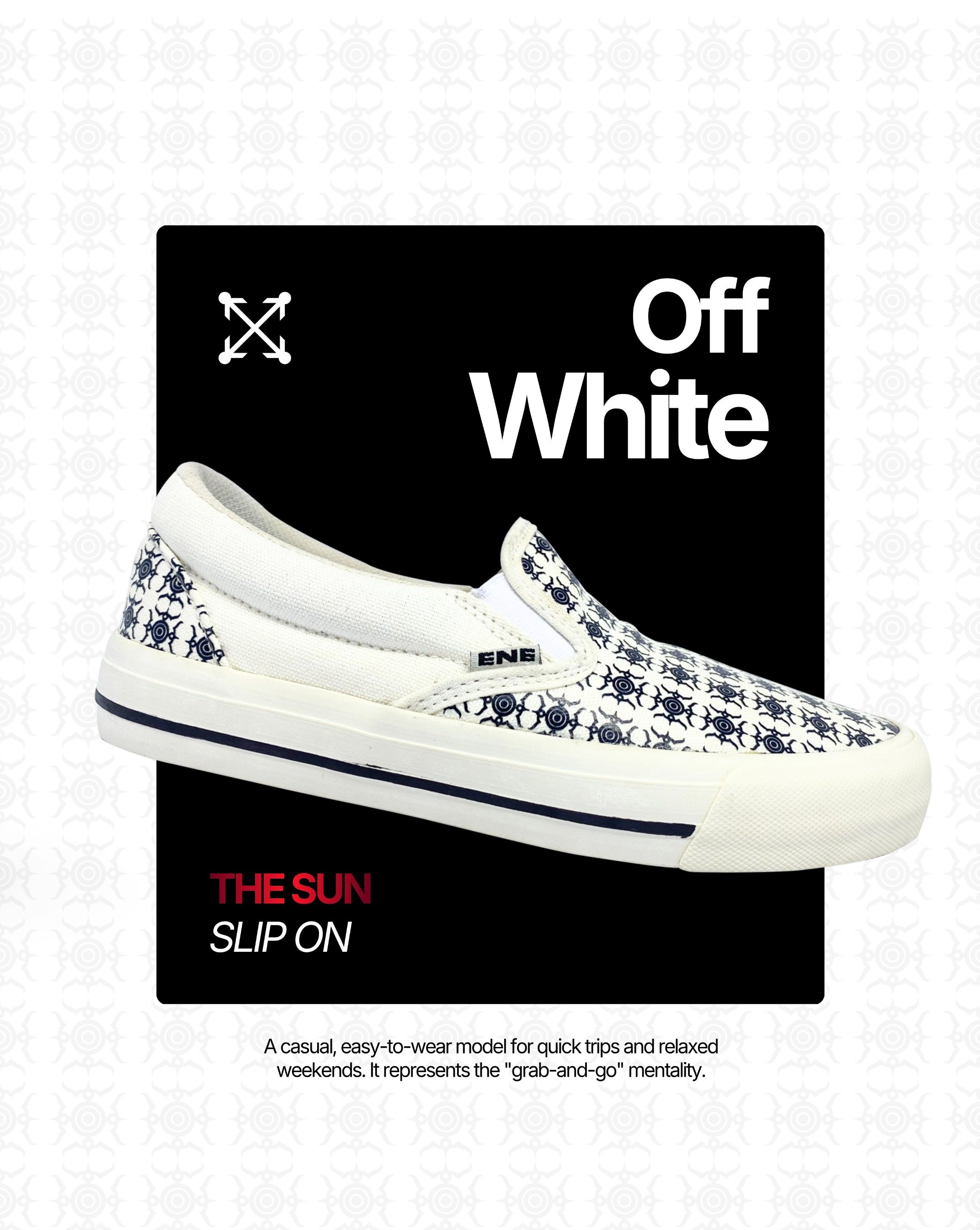 ENE Footwear - Slip-on "THE SUN" Off White