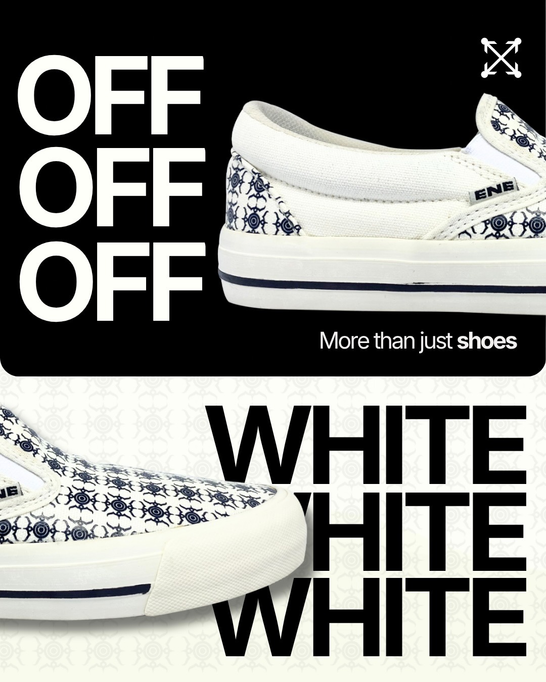 ENE Footwear - Slip-on "THE SUN" Off White