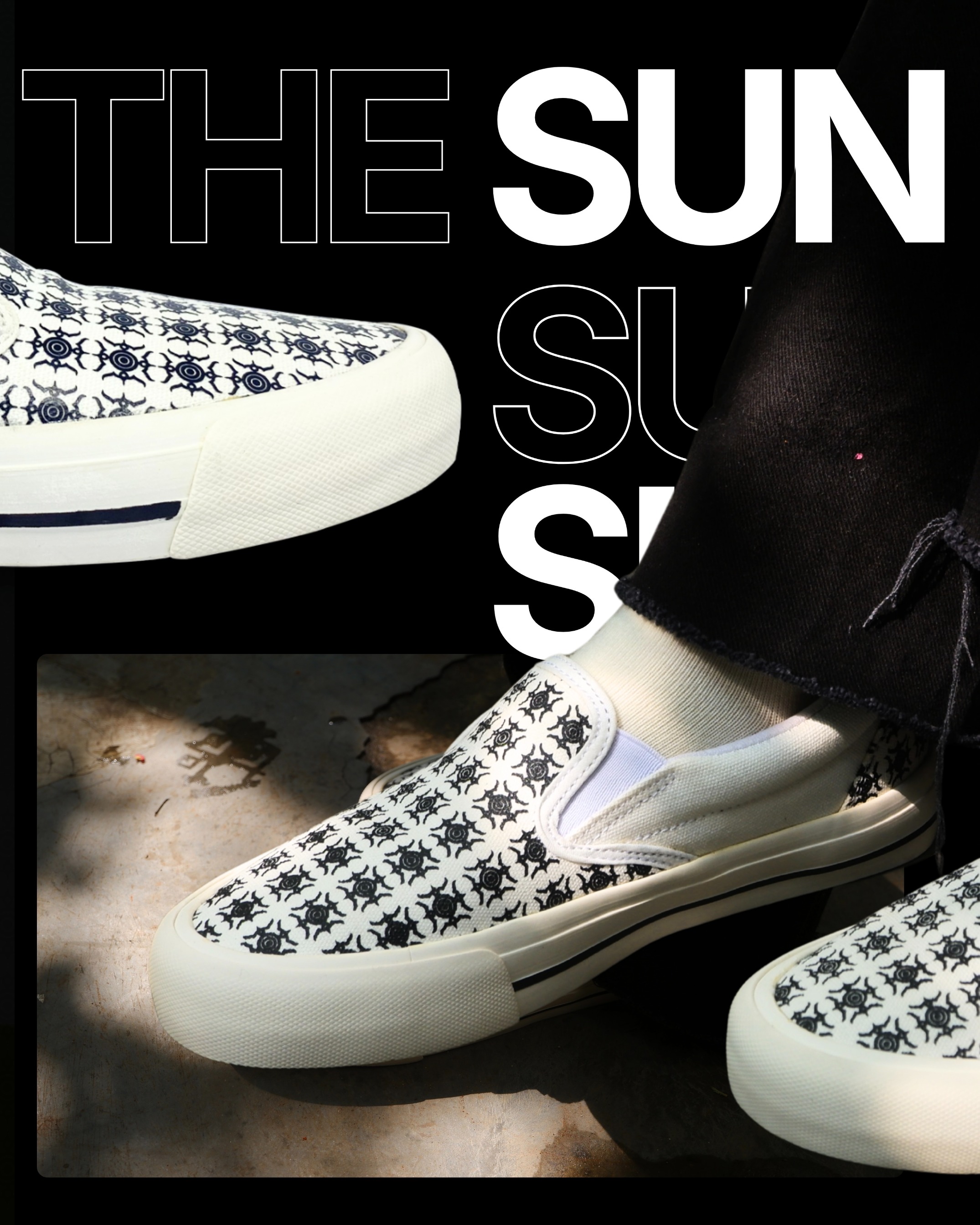 ENE Footwear - Slip-on "THE SUN" Off White