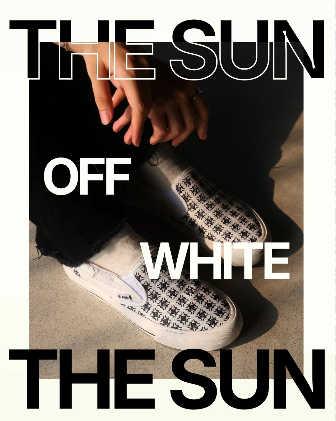 ENE Footwear - Slip-on "THE SUN" Off White