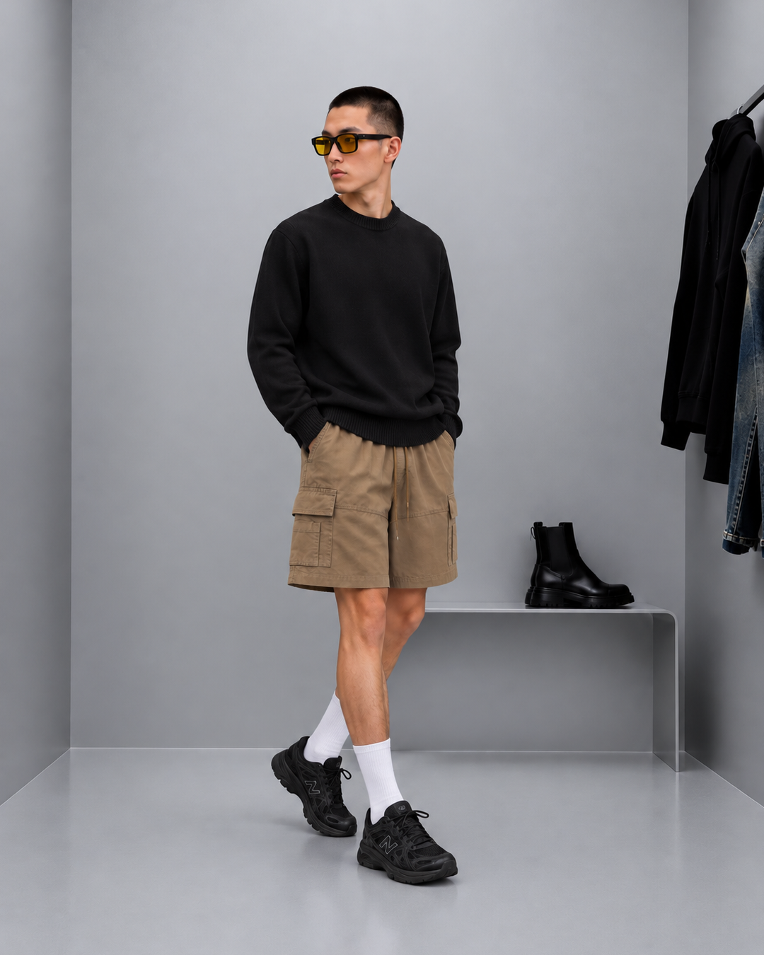 [New Launch] Malibu Double Cargo Shorts Pants Relaxed Fit