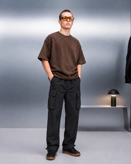 Malibu Celana Panjang Cargo Parachute Loose Pants