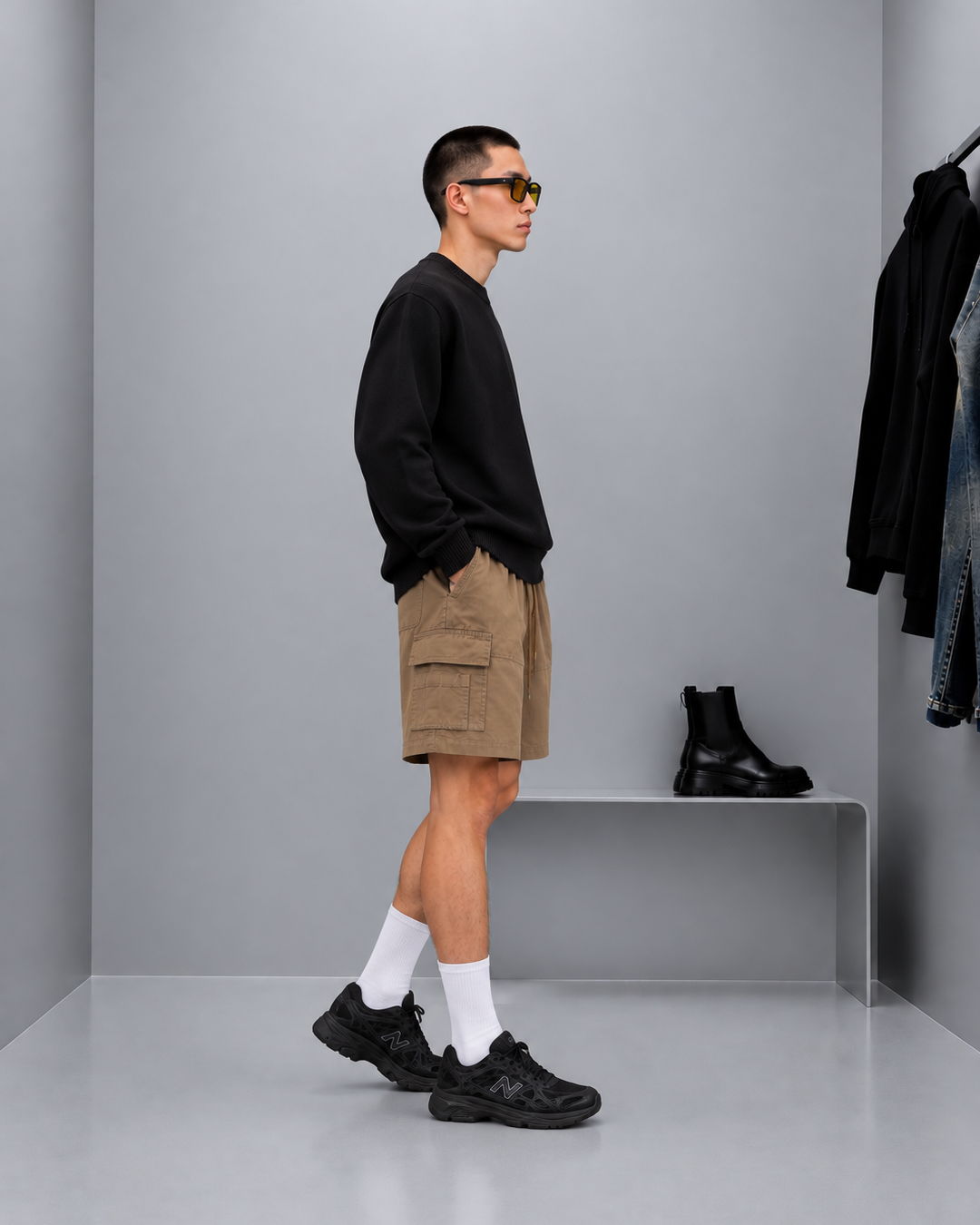 [New Launch] Malibu Double Cargo Shorts Pants Relaxed Fit