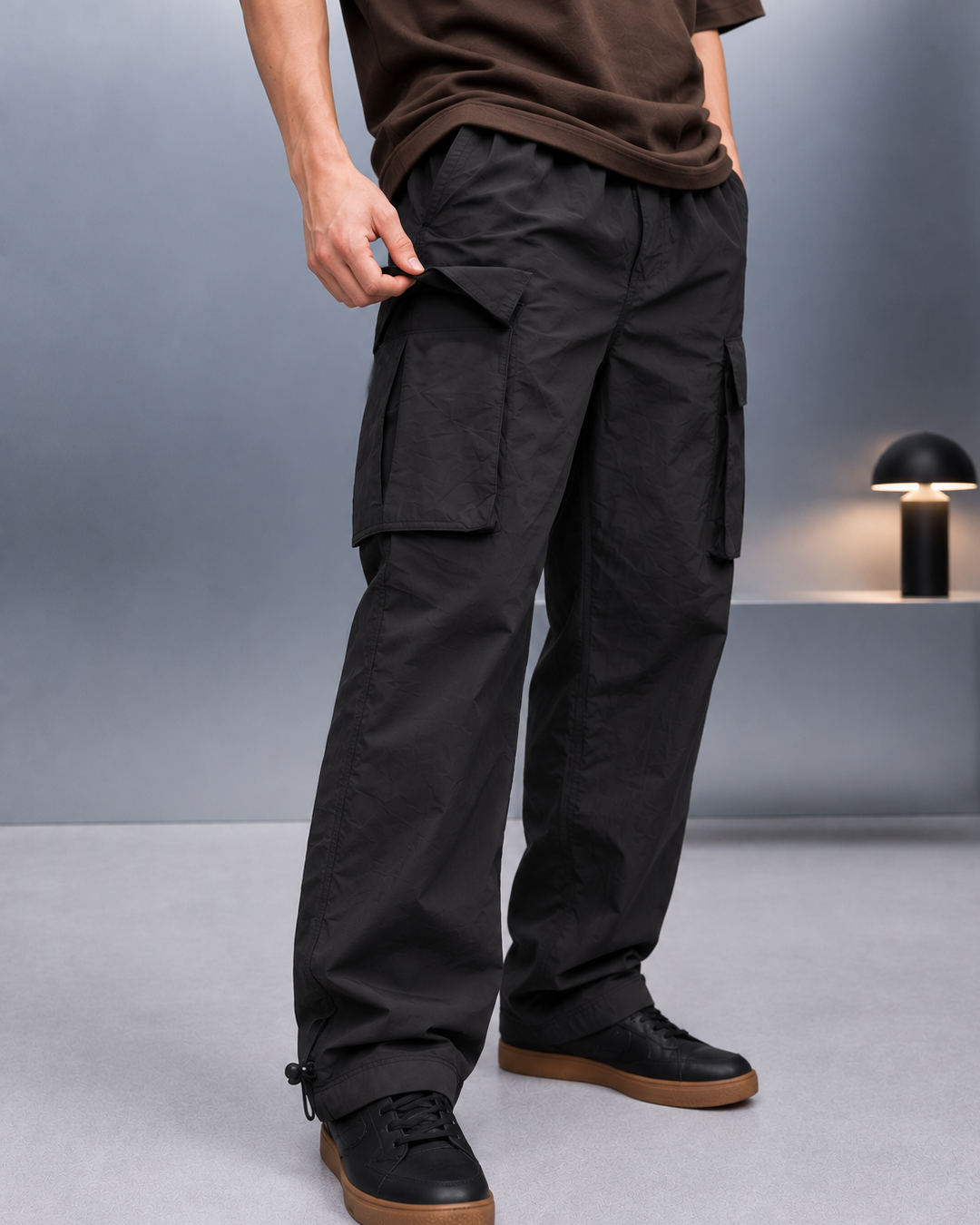 Malibu Celana Panjang Cargo Parachute Loose Pants