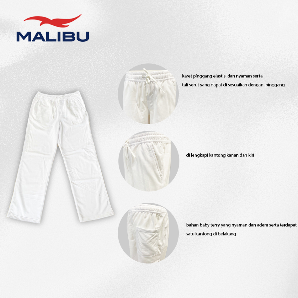 [New Launch] Malibu Loose Pants Baby Terry Korean Style - Seri 1