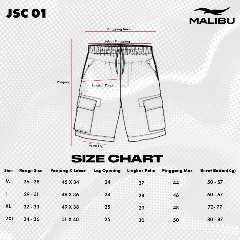 [New Launch] Malibu Double Cargo Shorts Pants Relaxed Fit