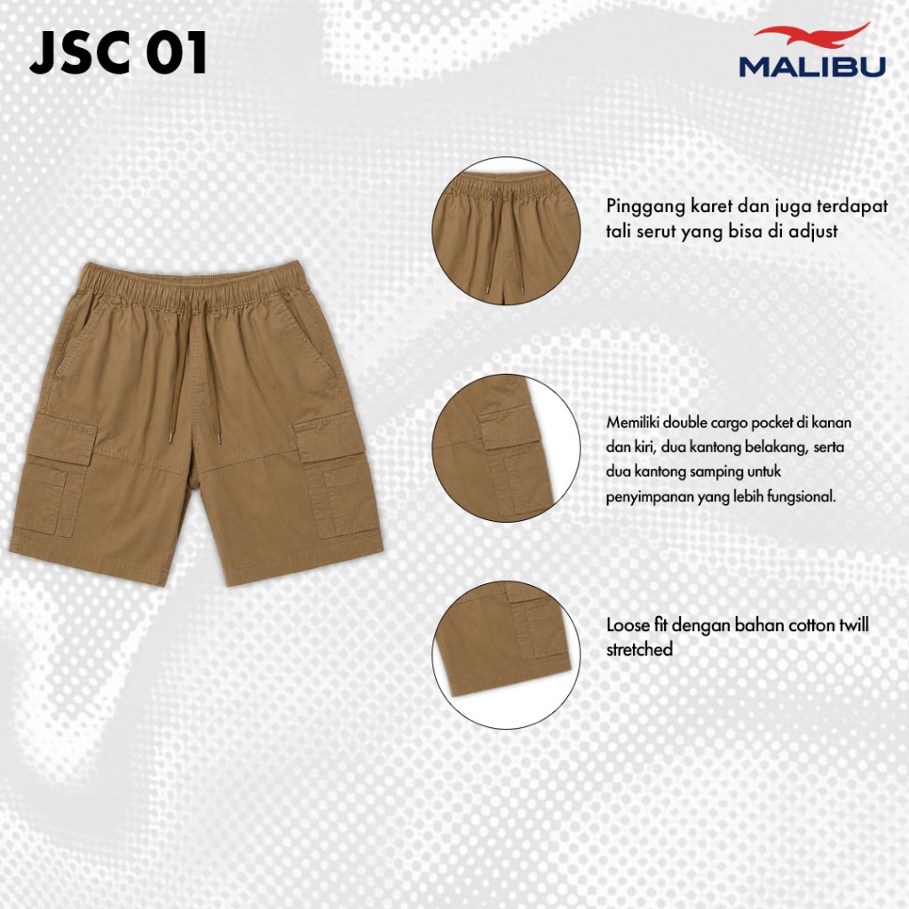 [New Launch] Malibu Double Cargo Shorts Pants Relaxed Fit