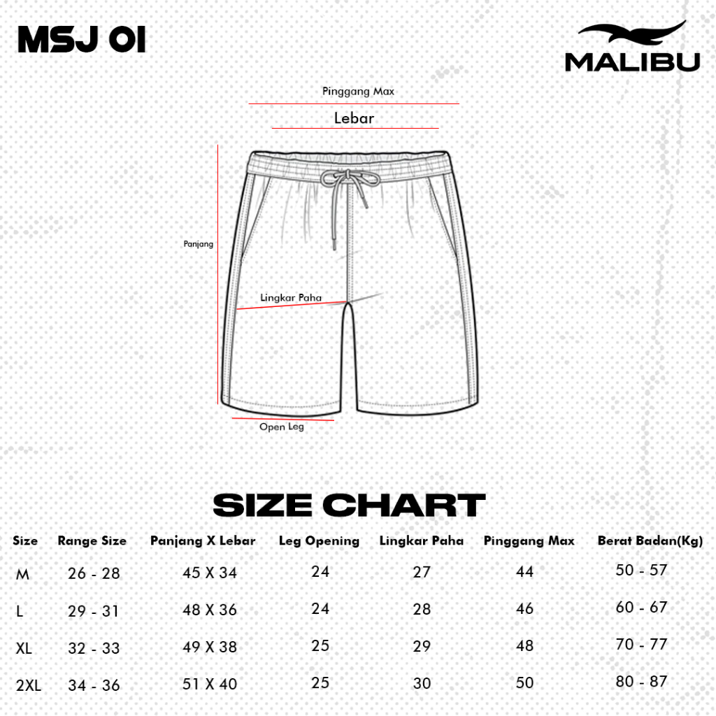 Malibu Shorts Pants Relaxed Fit - Seri 1