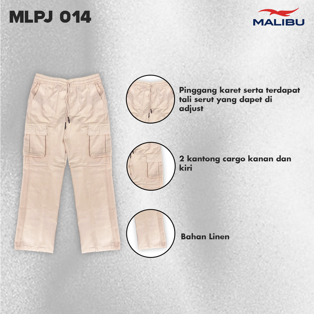 [New Launch] Malibu Cargo Loose Fit Linen Long Pants