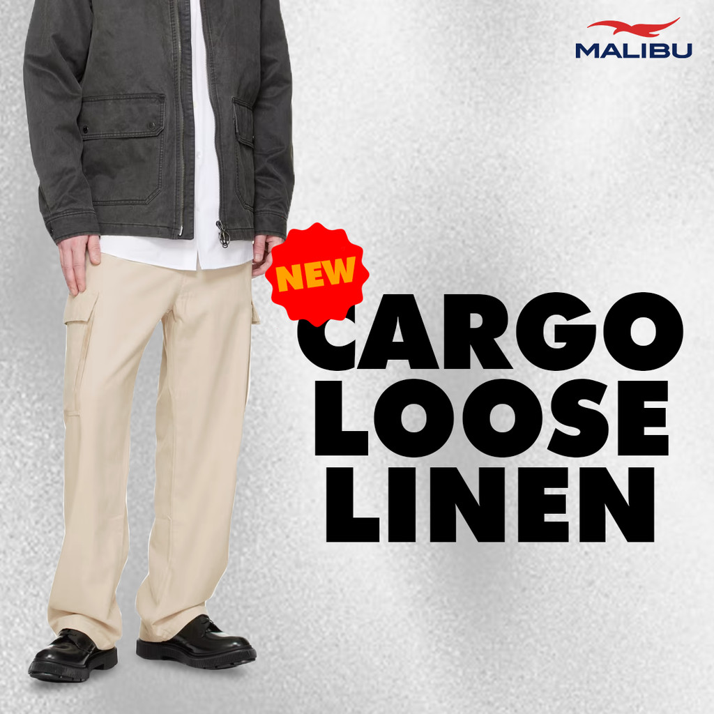 [New Launch] Malibu Cargo Loose Fit Linen Long Pants