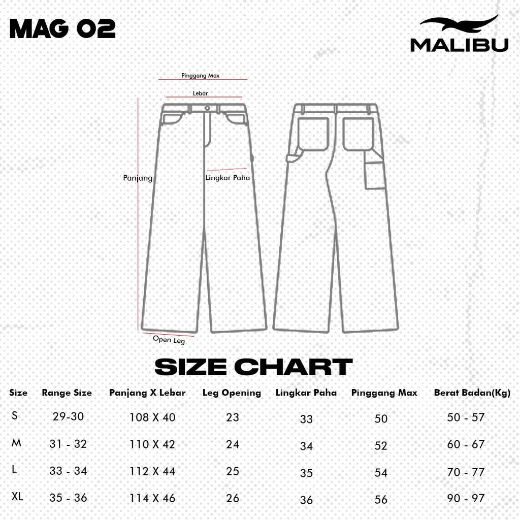 [New Launch] Malibu Bagyy Denim Carpenter Long Pants