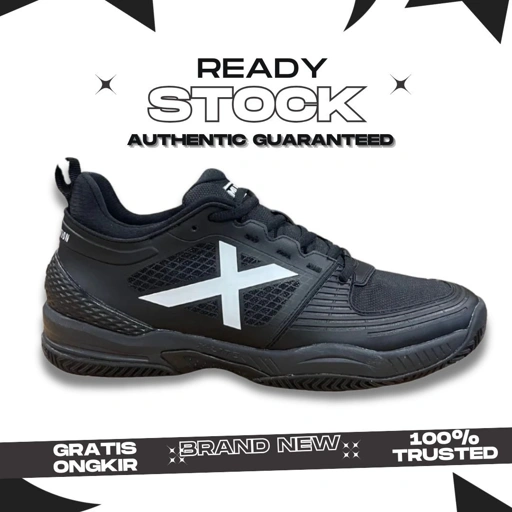 Munich Atomik 02 Special Edition Triple Black Padel Shoes 