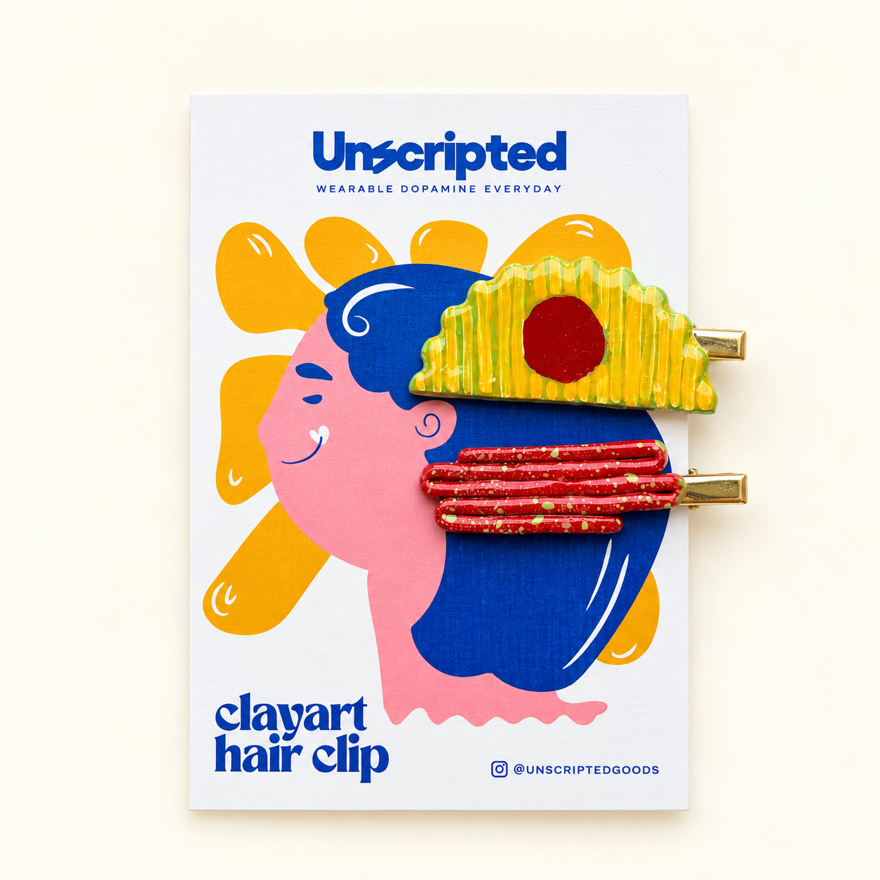 Unscripted Sweet But Psycho Hair Clips