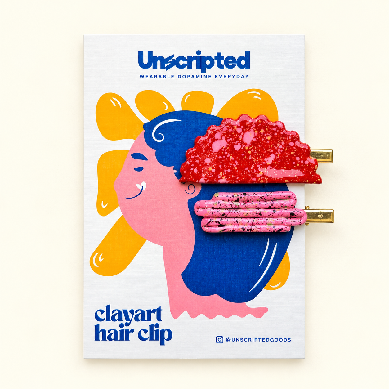 Unscripted Sweet But Psycho Hair Clips