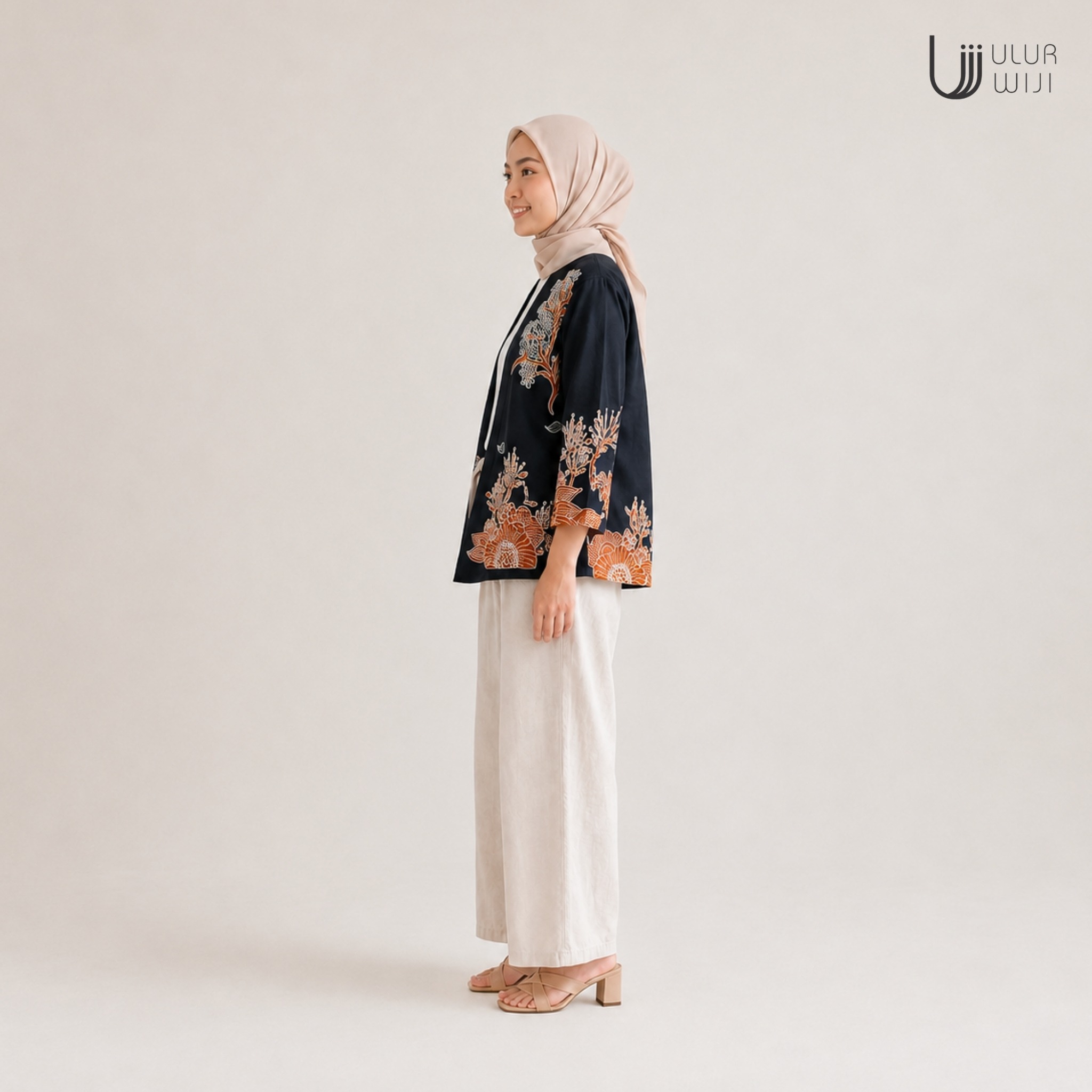 Outer Haori / Outer Kebaya/ Batik Modern Wanita HUTAN - Batik Tulis Warna Alami | Ulur Wiji