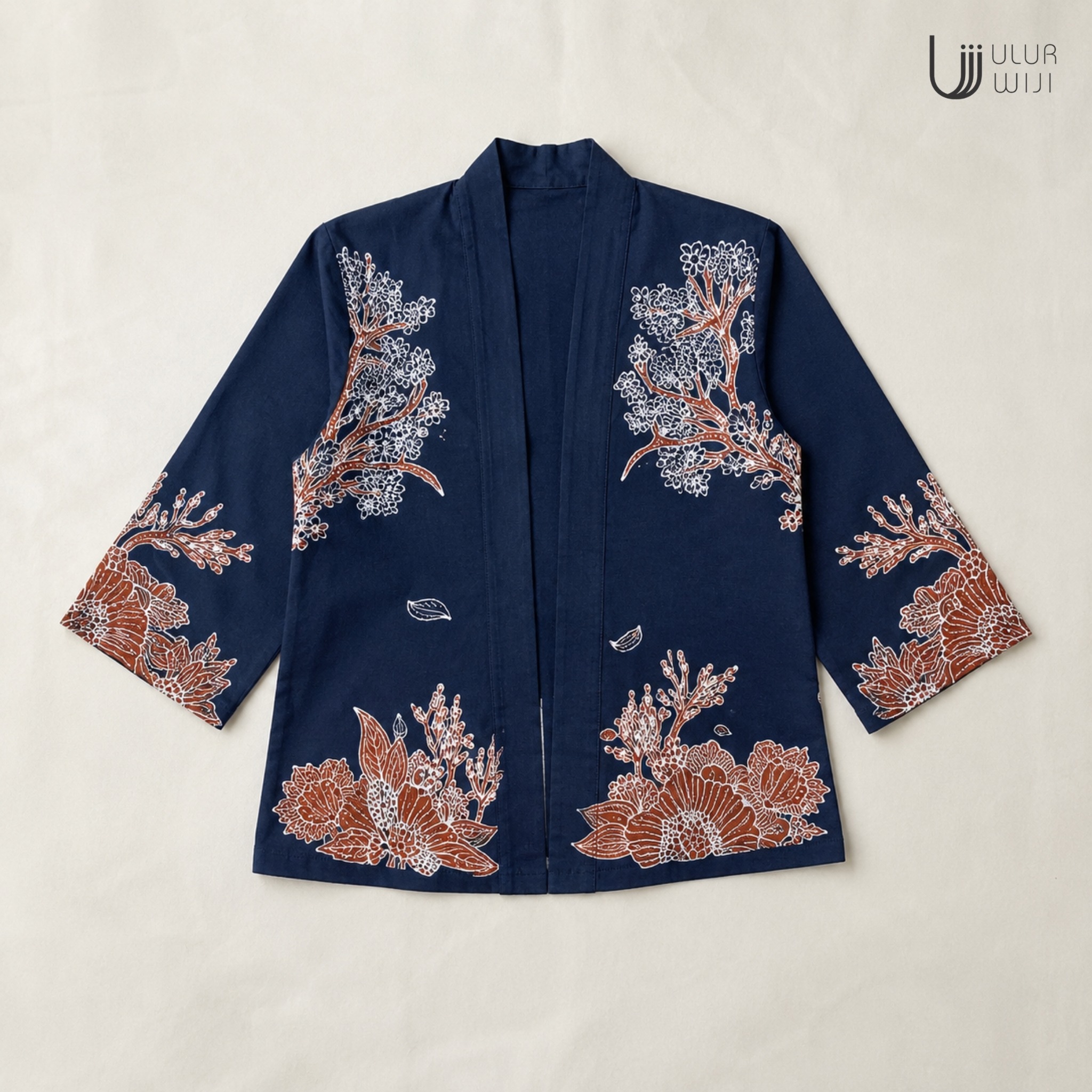 Outer Haori / Outer Kebaya/ Batik Modern Wanita HUTAN - Batik Tulis Warna Alami | Ulur Wiji