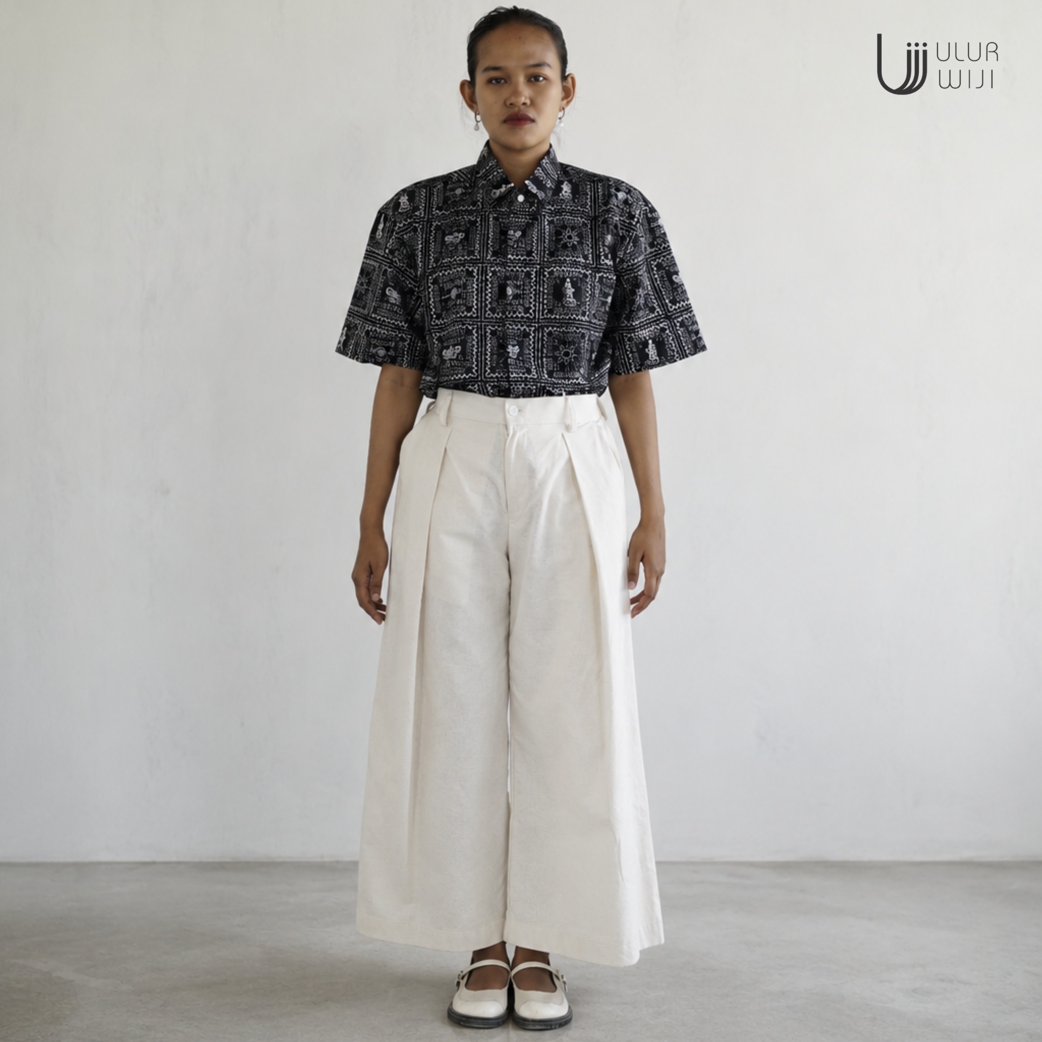 Celana Wanita Polos High Wast Leg Pants | Ulur Wiji