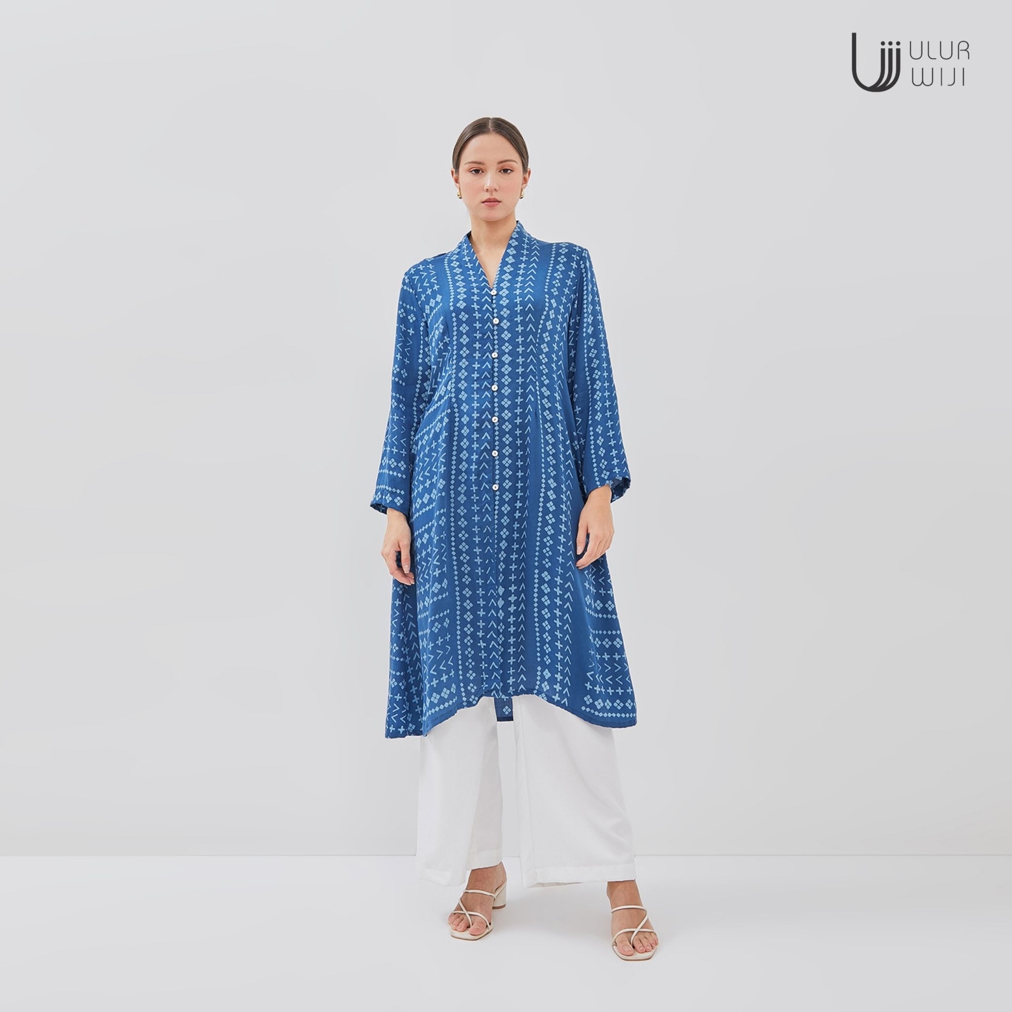 Kebaya Tunik Batik Wanita MEKAR - Batik Cap Warna Alami | Ulur Wiji