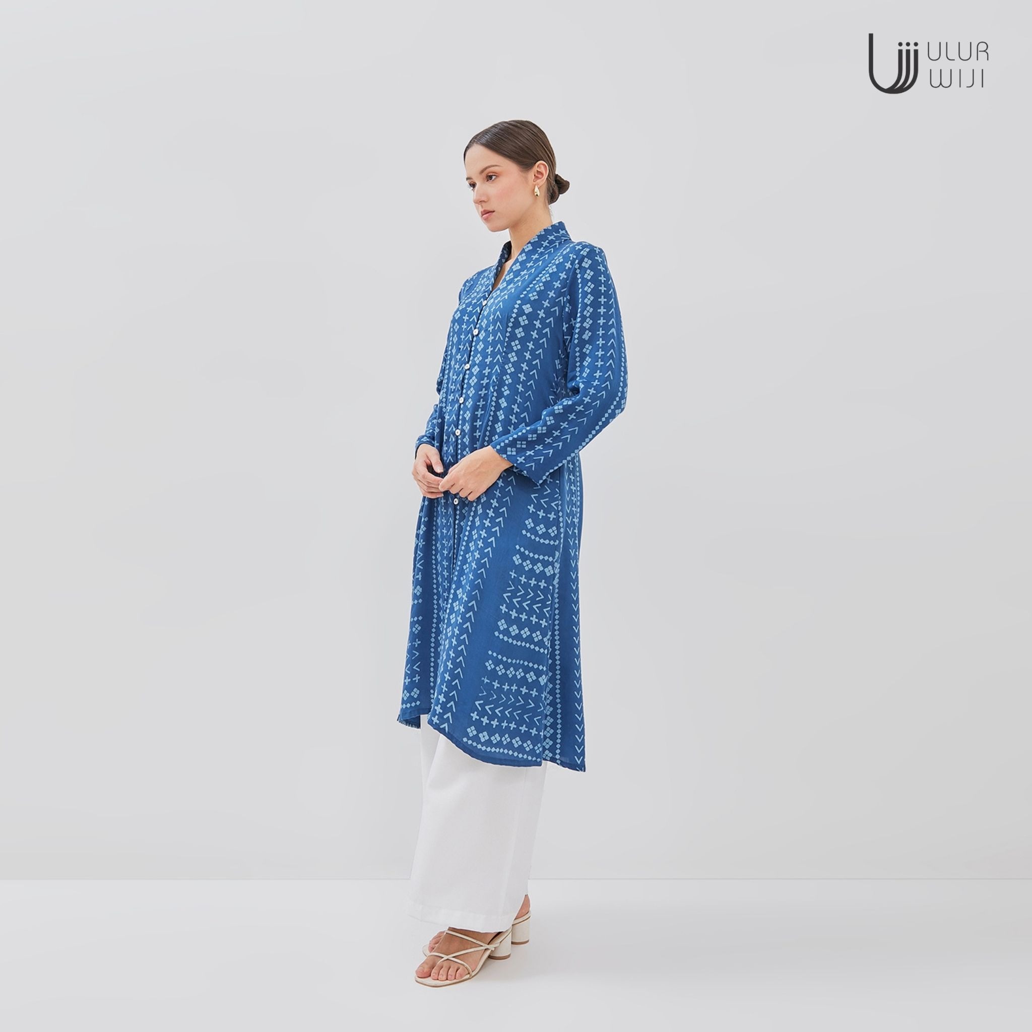 Kebaya Tunik Batik Wanita MEKAR - Batik Cap Warna Alami | Ulur Wiji