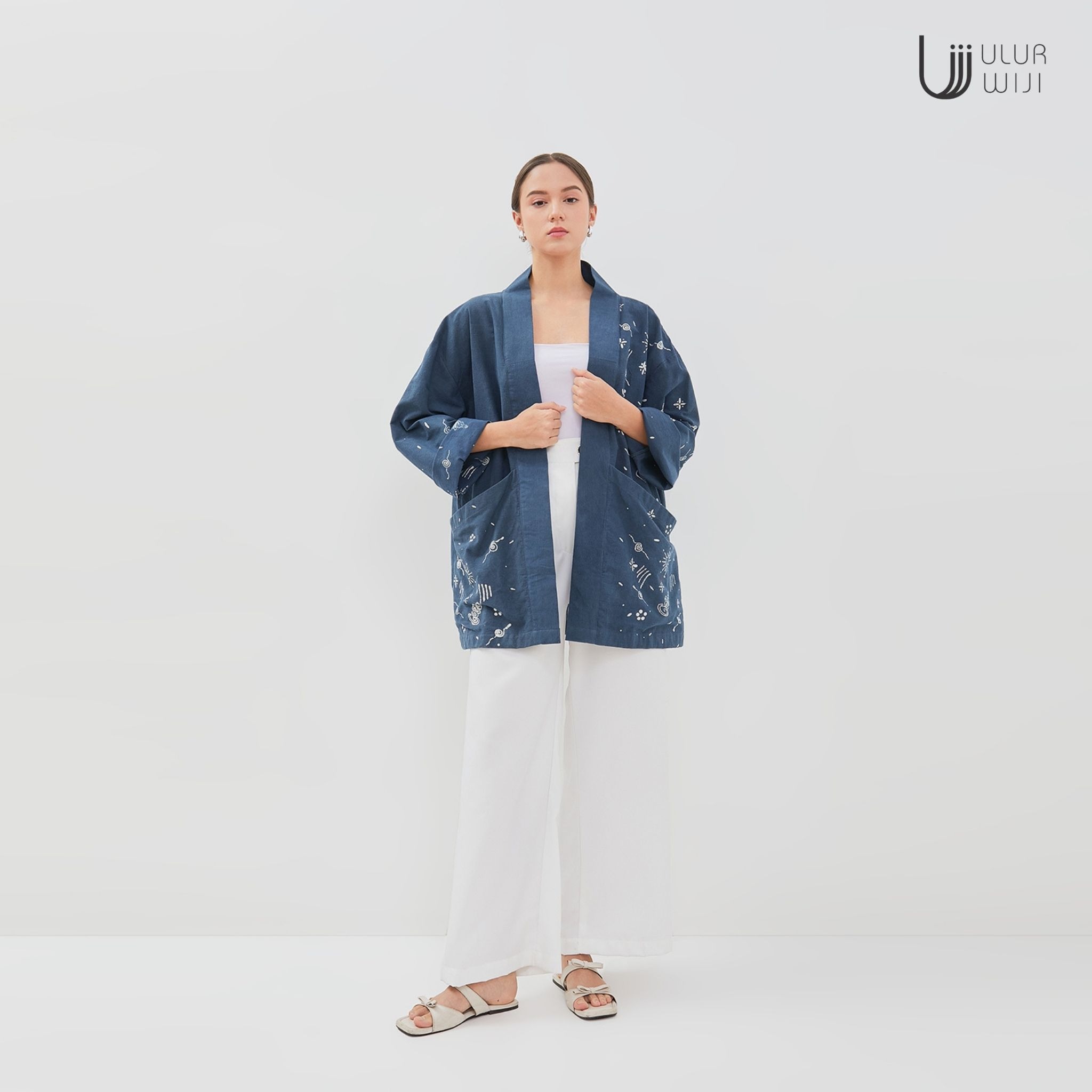 Outer Haori Oversized METAMORF - Batik Tulis Modern | Ulur Wiji