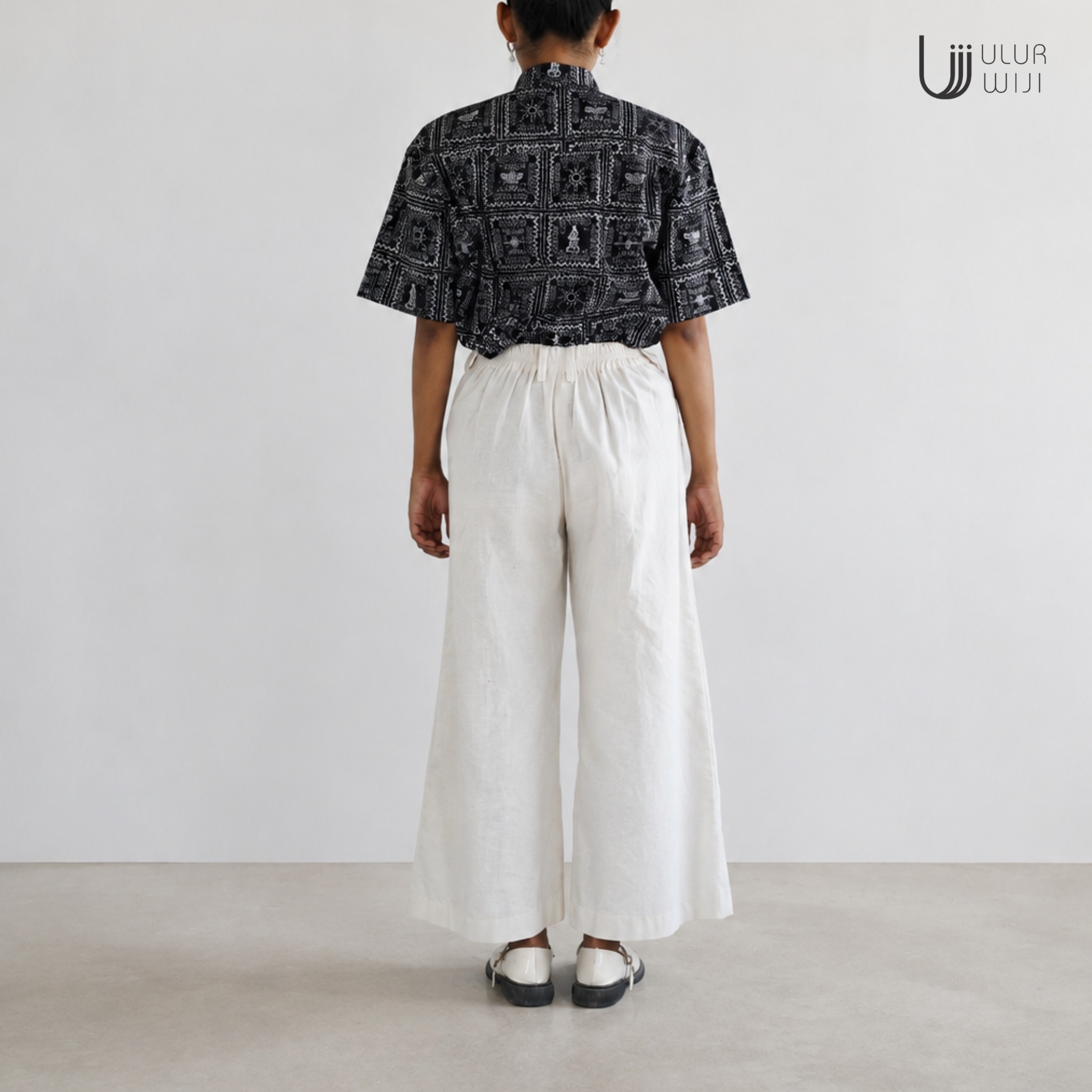 Celana Wanita Polos High Wast Leg Pants | Ulur Wiji