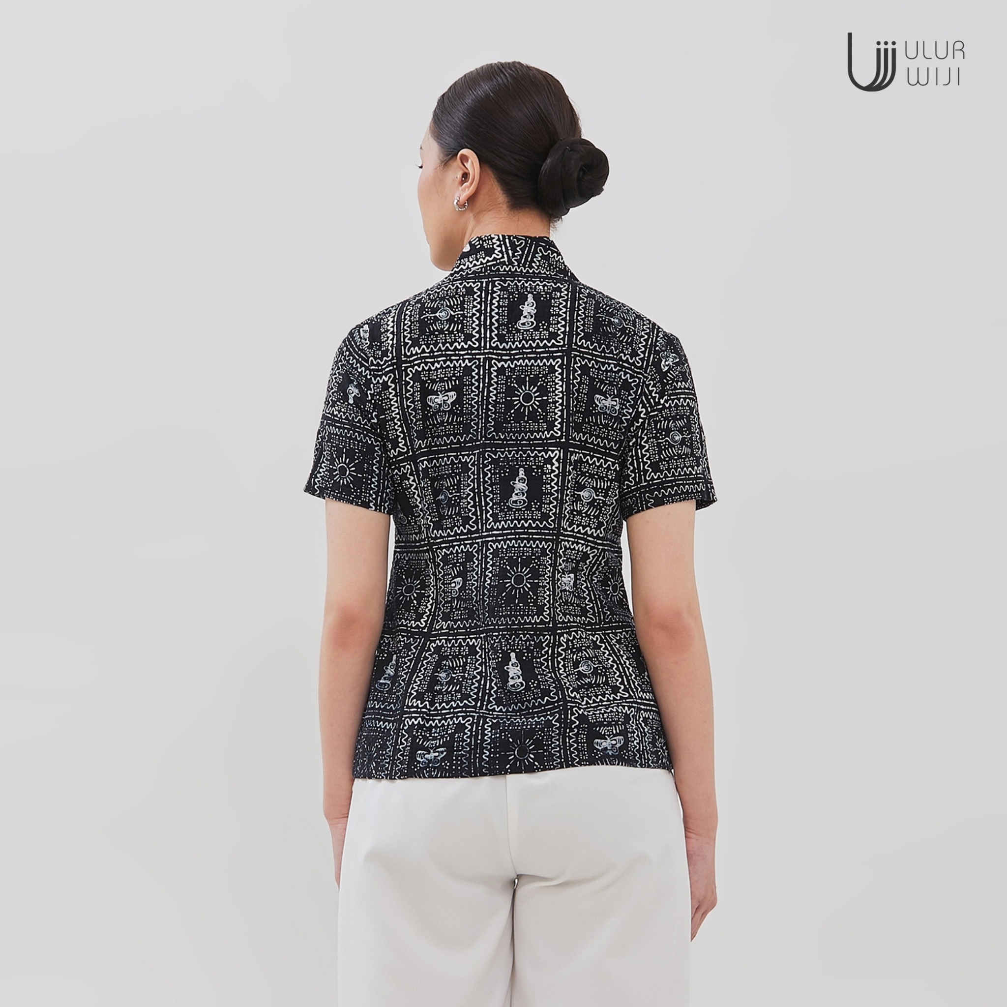 Kebaya Blouse Wanita Slimfit METAMORF - Batik Cap | Ulur Wiji 