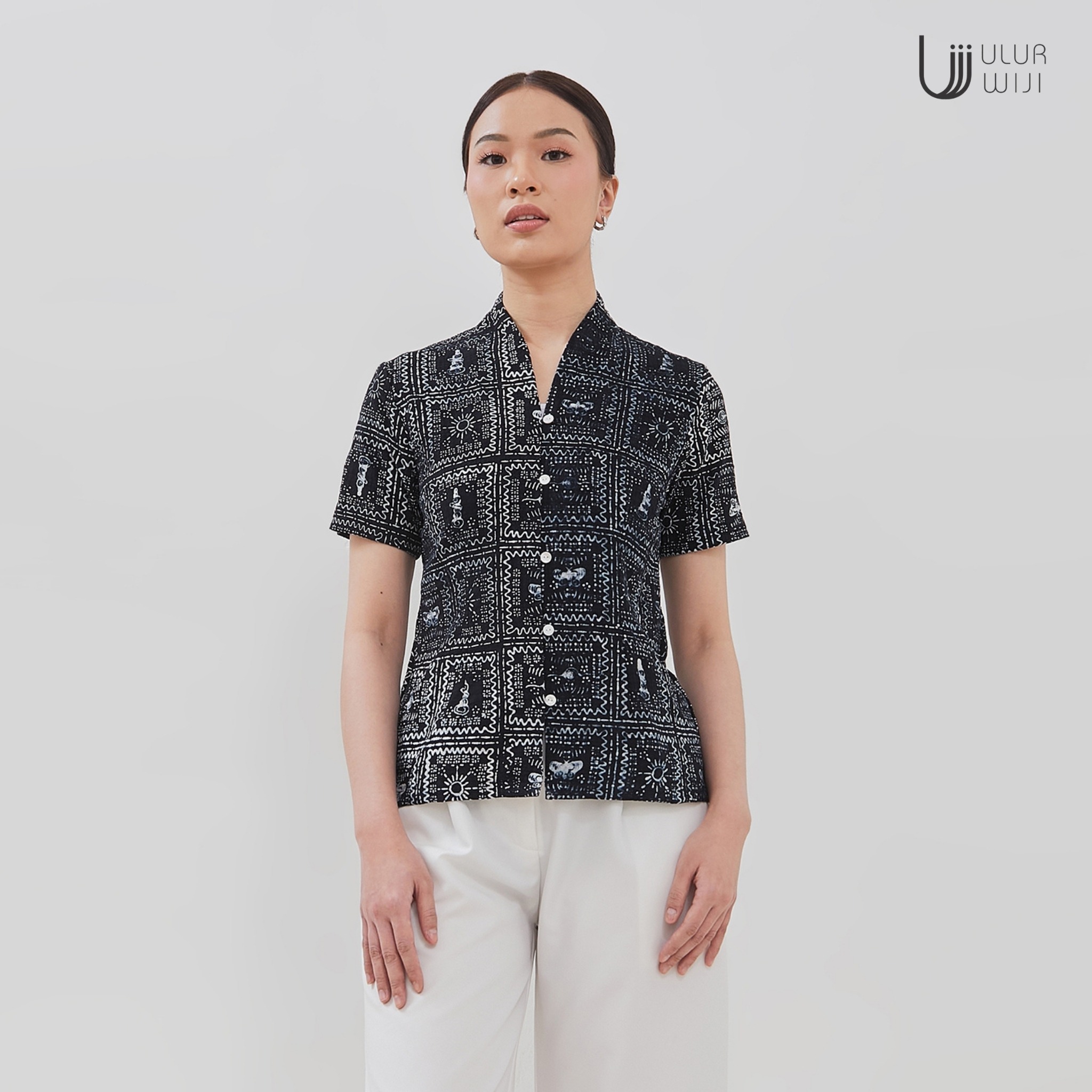 Kebaya Blouse Wanita Slimfit METAMORF - Batik Cap | Ulur Wiji 