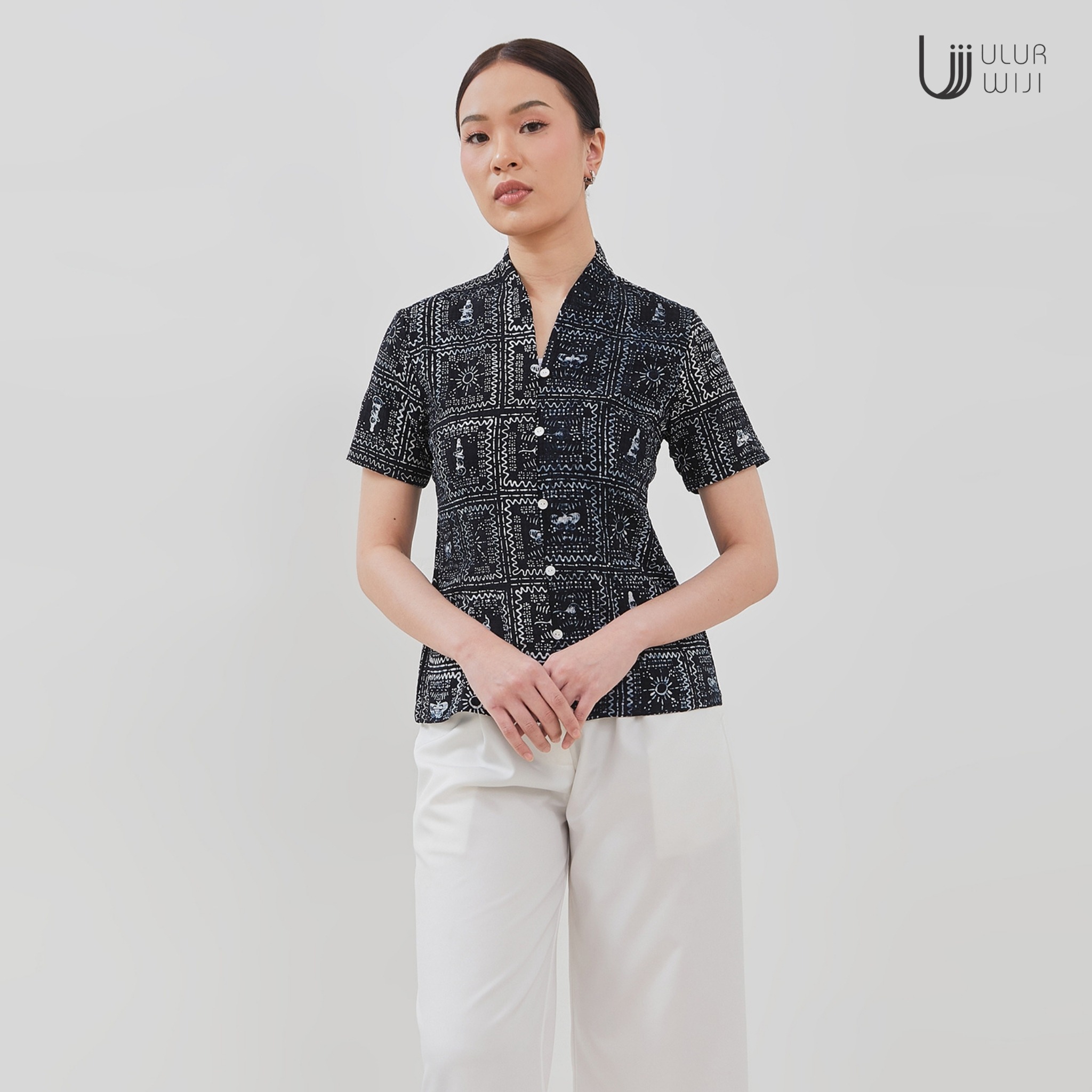 Kebaya Blouse Wanita Slimfit METAMORF - Batik Cap | Ulur Wiji 
