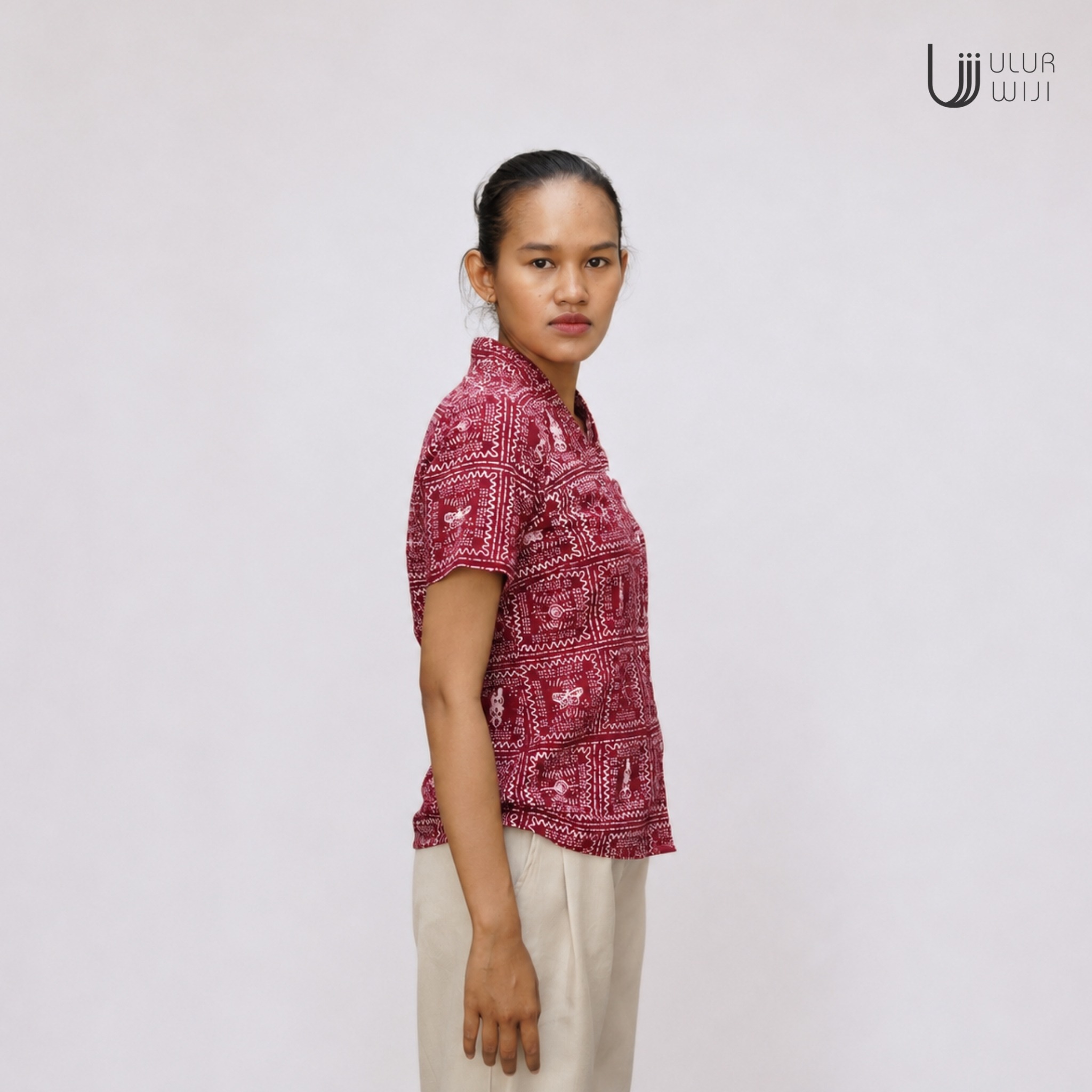 Kebaya Blouse Wanita Slimfit METAMORF - Batik Cap | Ulur Wiji 