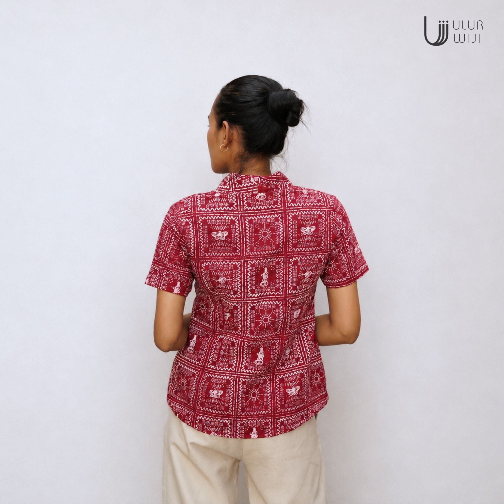 Kebaya Blouse Wanita Slimfit METAMORF - Batik Cap | Ulur Wiji 