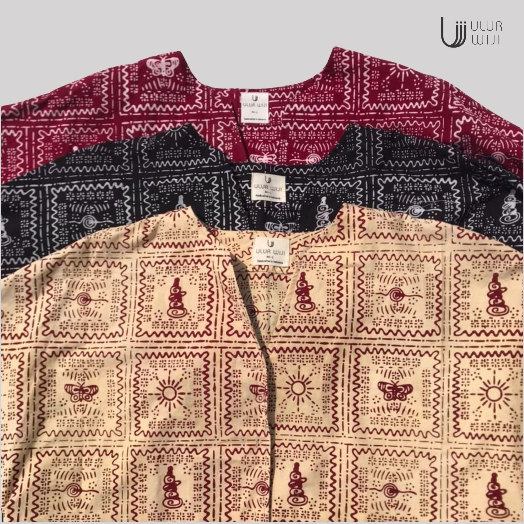 Blouse Batik Modern Wanita METAMORF - Batik Cap | Ulur Wiji
