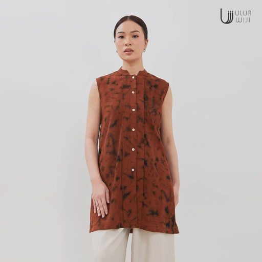Tunik Sleveless Tanpa Lengan Motif JUMPUTAN | Ulur Wiji