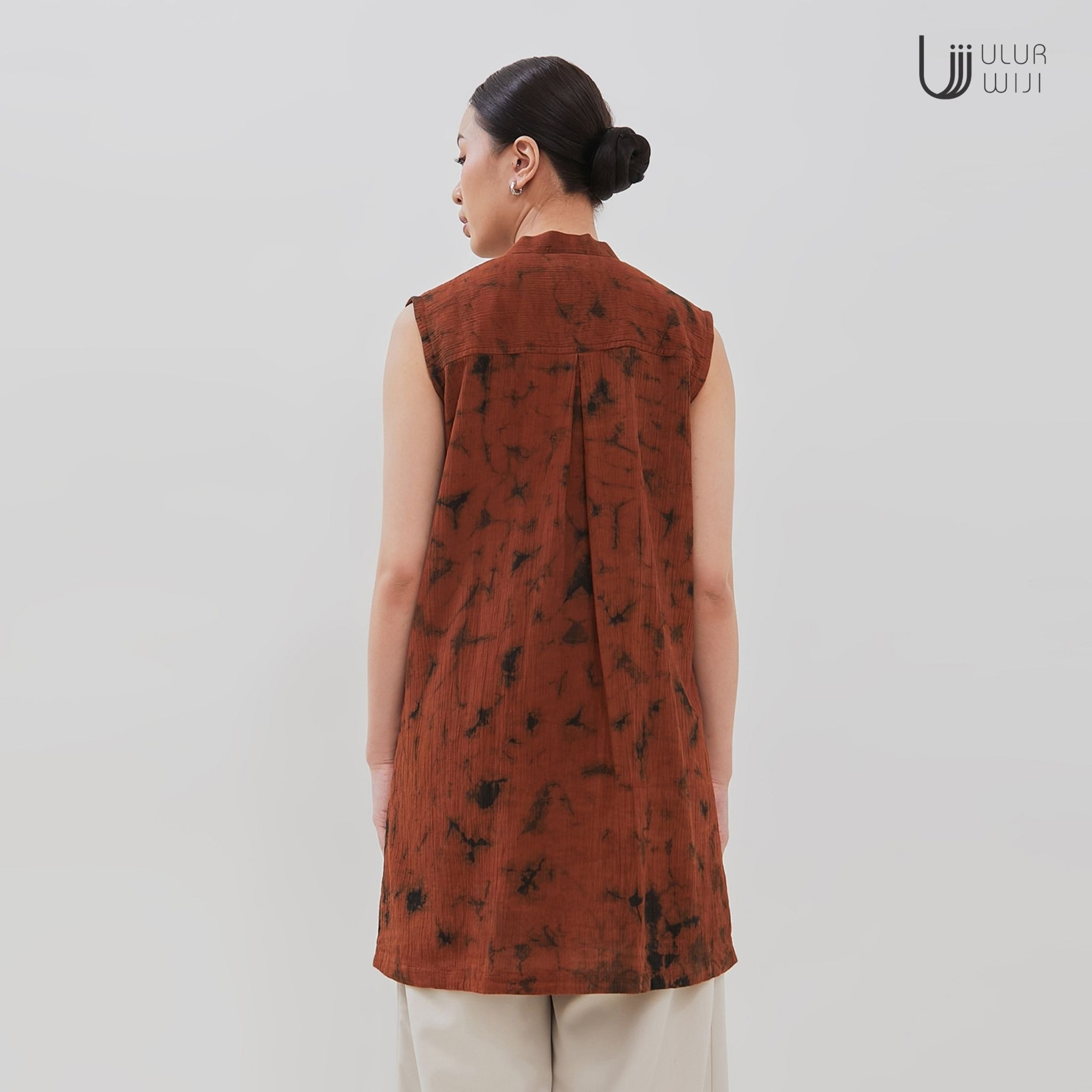 Tunik Sleveless Tanpa Lengan Motif JUMPUTAN | Ulur Wiji