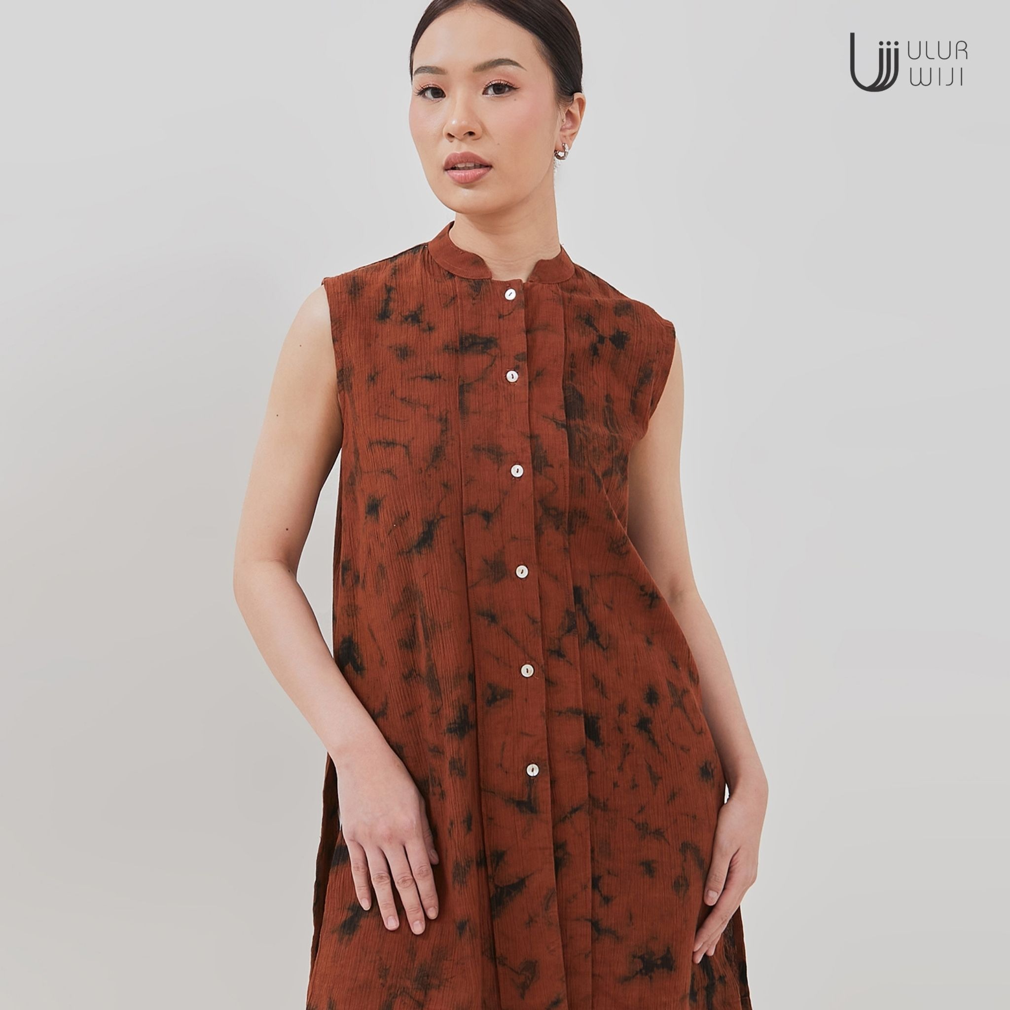 Tunik Sleveless Tanpa Lengan Motif JUMPUTAN | Ulur Wiji