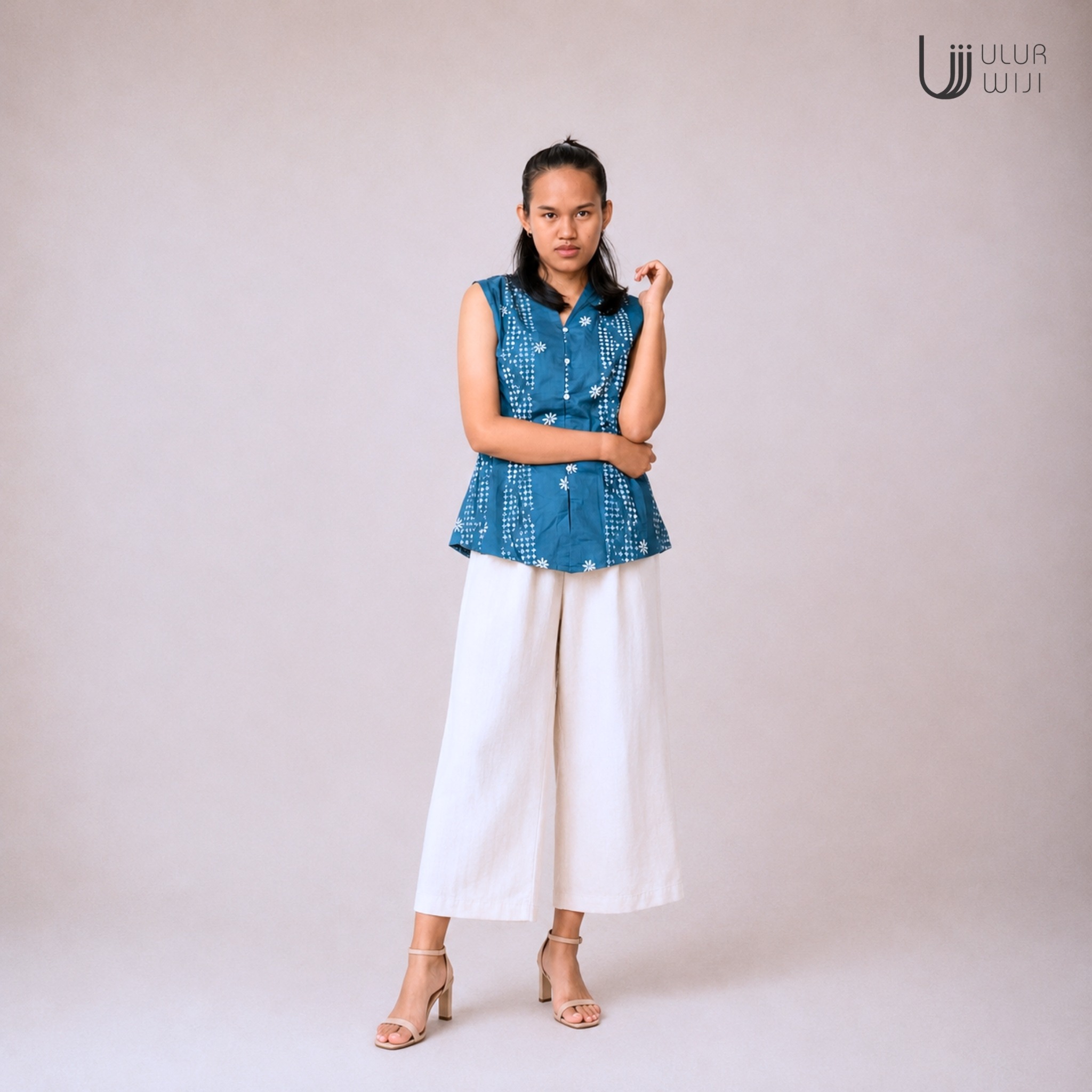 Kebaya Blouse Batik Wanita TANDUR - Batik Cap Tulis Warna Alami | Ulur Wiji
