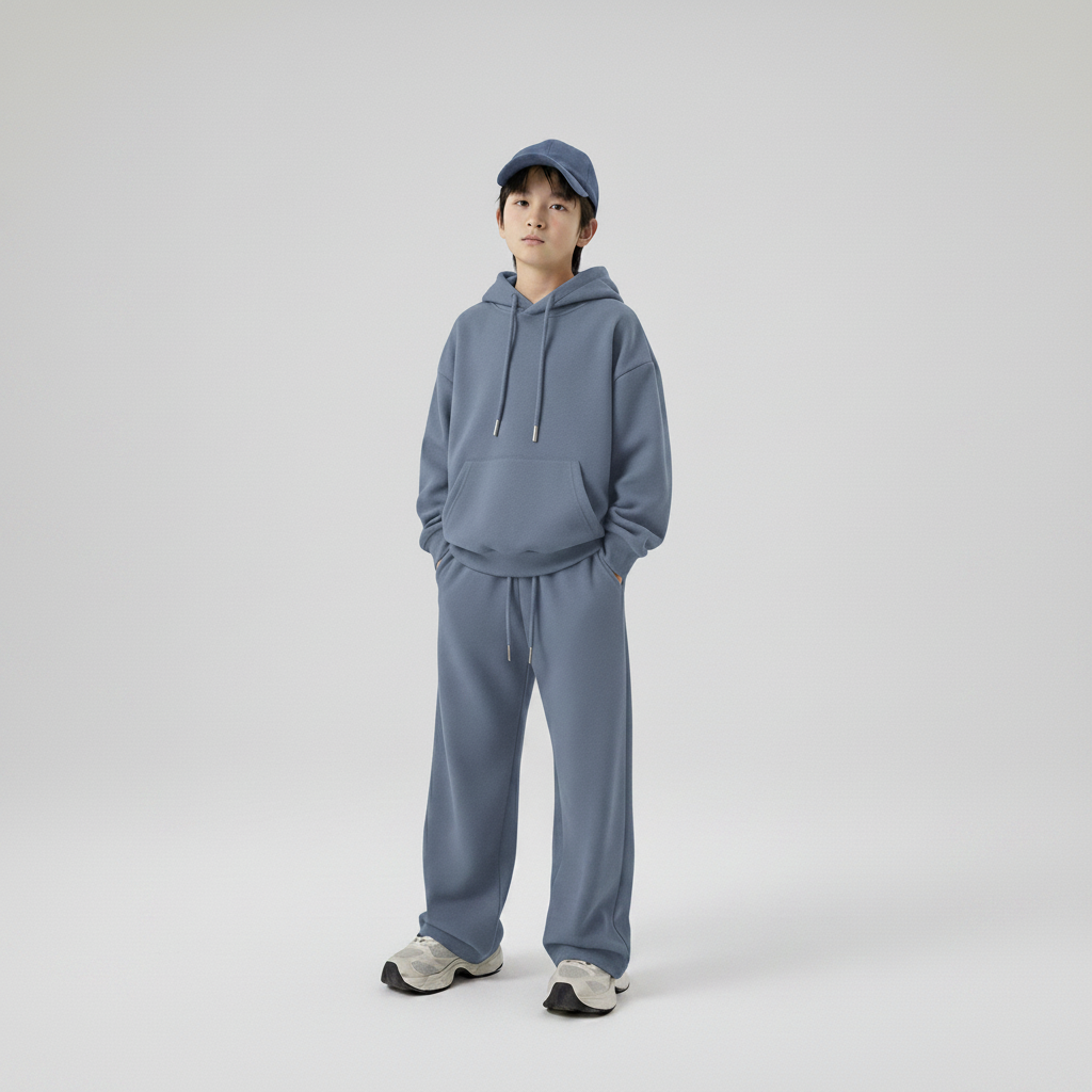 Celana Sweatpants Loose Baggy Anak Fleece Denim