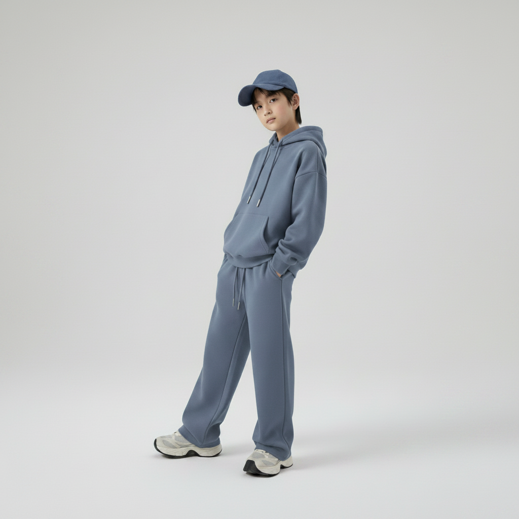 Celana Sweatpants Loose Baggy Anak Fleece Denim