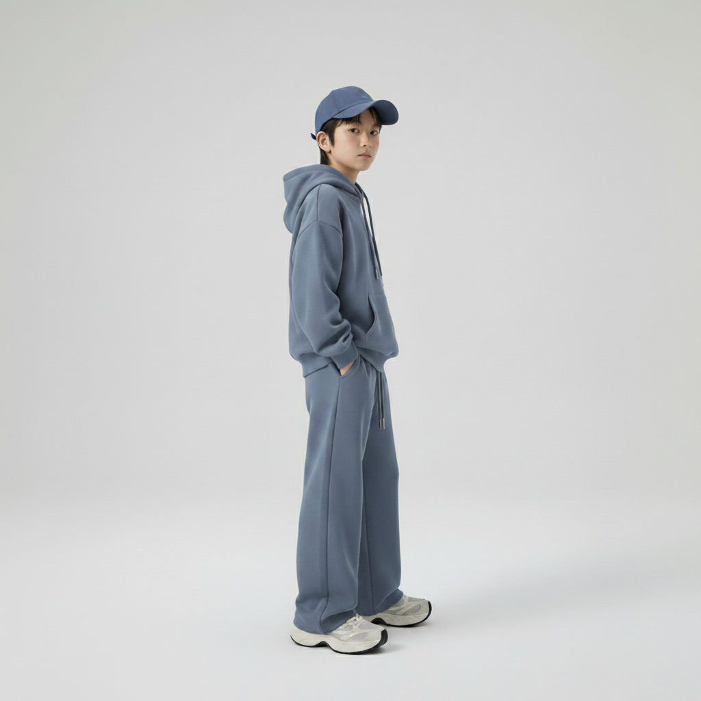 Celana Sweatpants Loose Baggy Anak Fleece Denim