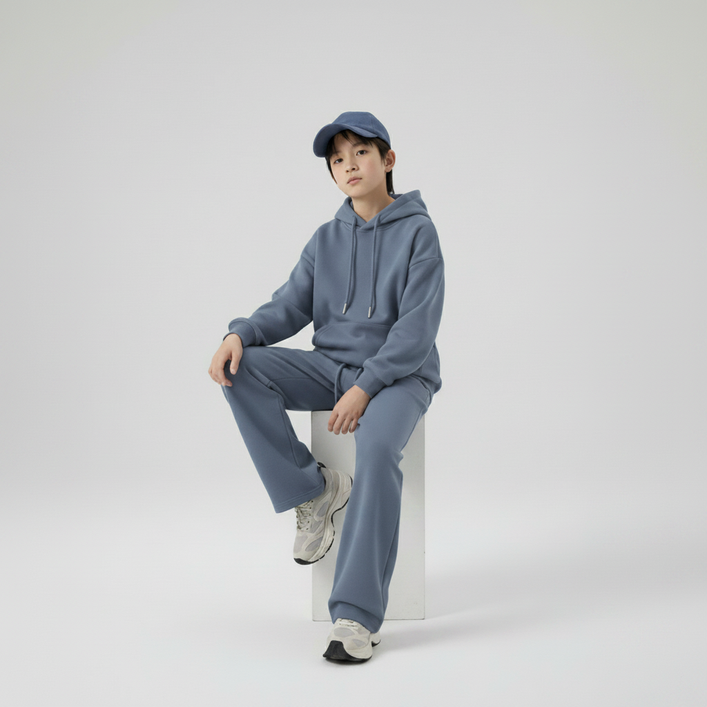 Celana Sweatpants Loose Baggy Anak Fleece Denim