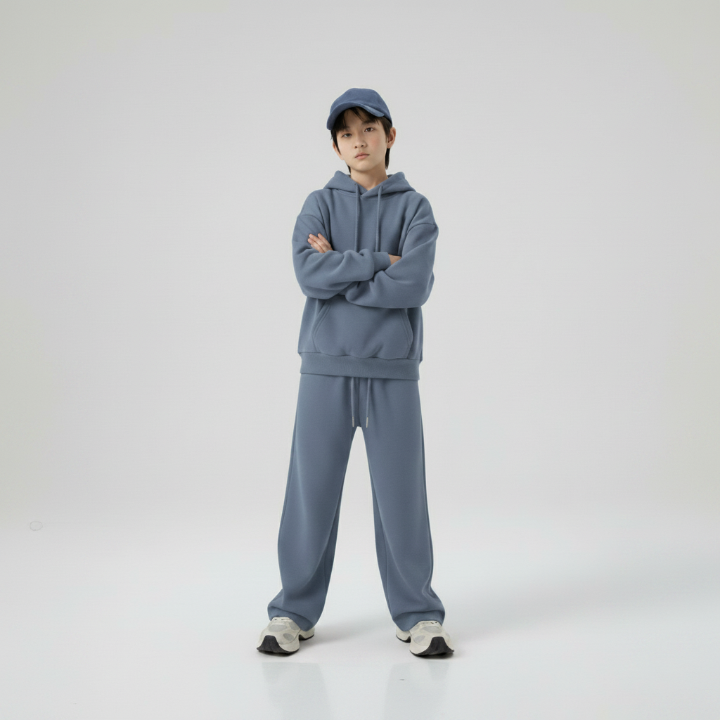 Celana Sweatpants Loose Baggy Anak Fleece Denim