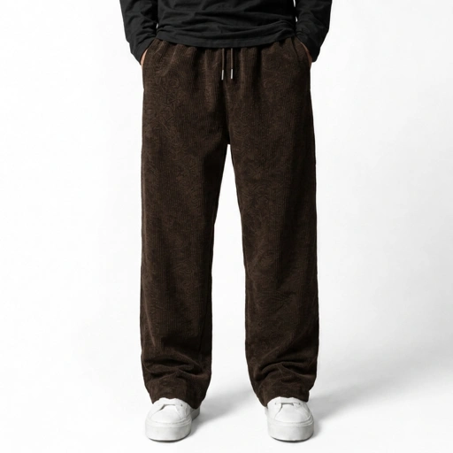 Celana Panjang Loose Baggy Corduroy Coklat Kopi