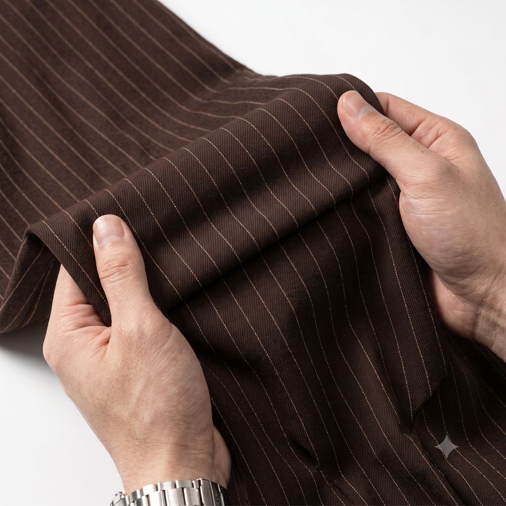 Celana Panjang Loose Baggy Stripe Coklat Kopi