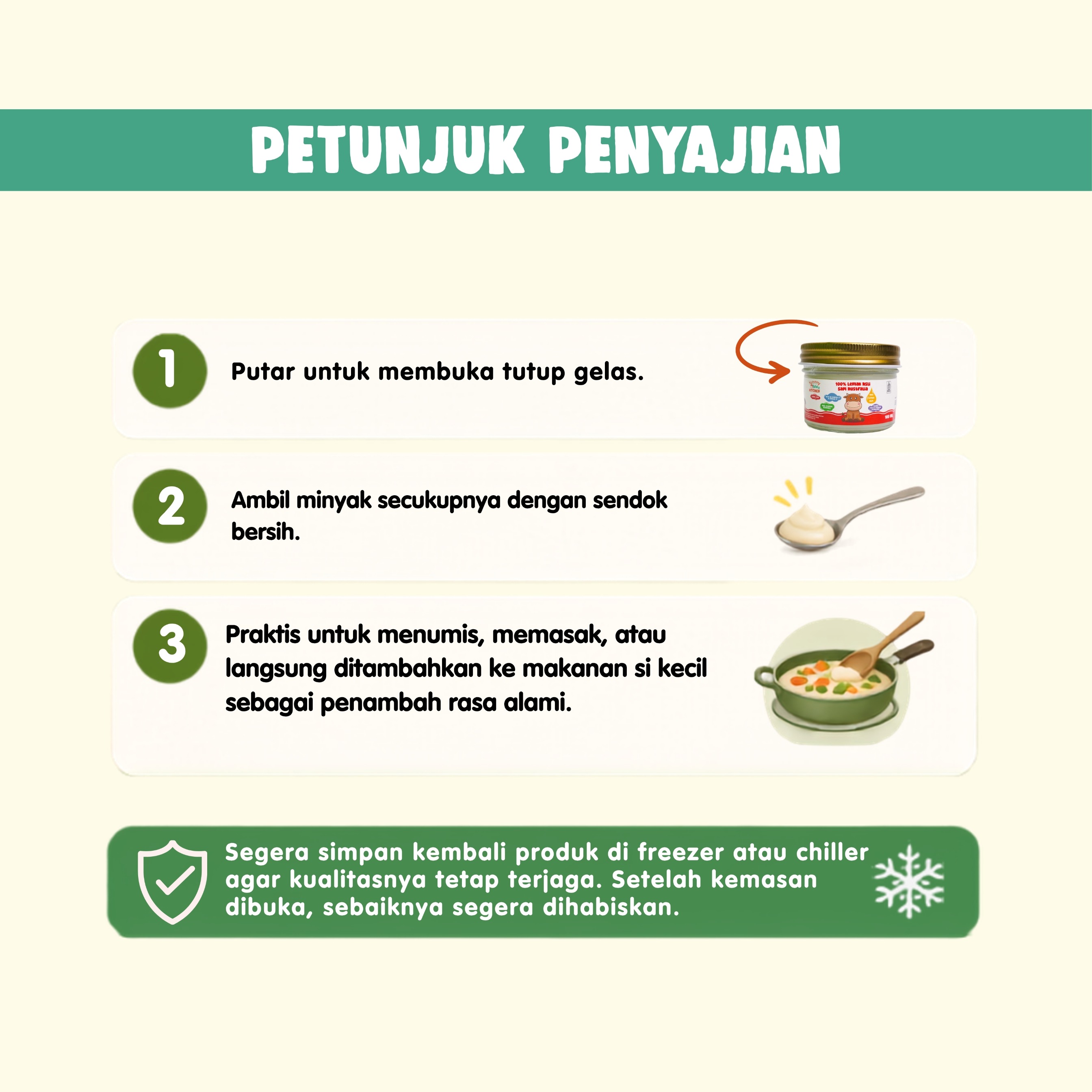 100% Lemak Sapi Australia Asli | Beef Pure Fat